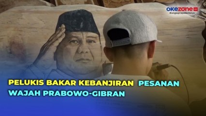Seniman Pelukis Bakar Kebanjiran Order Pesanan Wajah Prabowo-Gibran