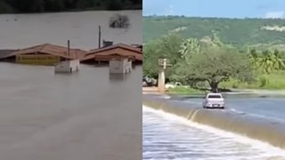 Em período de chuvas, cidades cearenses registram cheias próximas a rios