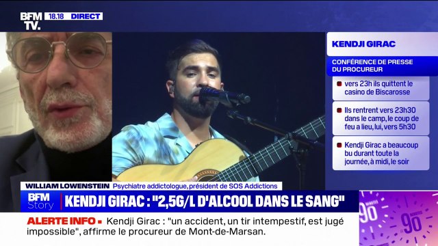 Affaire Kendji Girac: L'alcool et la cocaïne désinhibent mais peuvent aussi promouvoir des passages à l'acte , explique William Lowenstein (président de SOS Addictions)