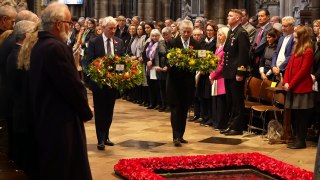Edward attends Service of Commemoration at Westminster Abbey