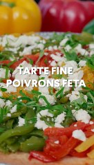 tarte fine poivrons feta