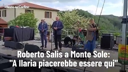 Roberto Salis a Monte Sole: "A Ilaria piacerebbe essere qui"
