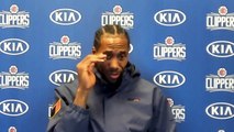 Kawhi Leonard's most recent postgame press conference