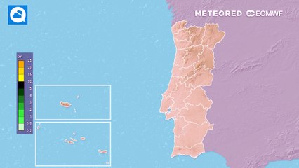 Eis a previsão de neve acumulada até à madrugada de domingo na geografia do Continente