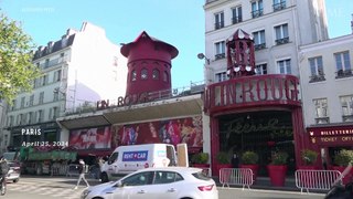 Paris’ World-Famous Cabaret Club Moulin Rouge Loses Its Windmill Sails Overnight