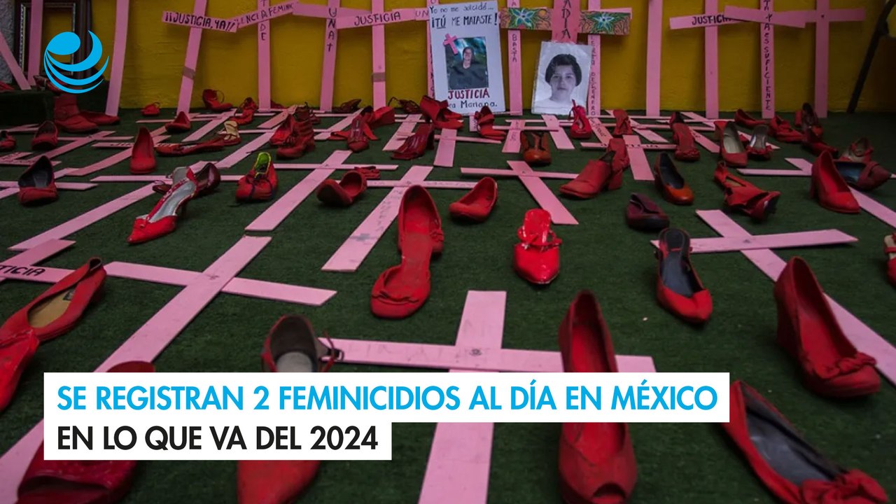 Se registran 2 feminicidios al día en México en lo que va del 2024