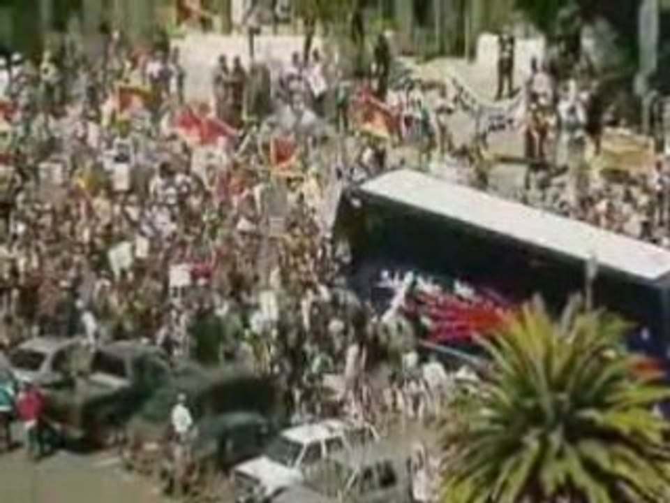 San Francisco Blocage de la flamme Olympique