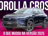 Impressões sobre o novo Toyota Corola Cross, que recebeu reestilização na linha 2025. -  (crédito: Toyota/Divulgação)