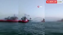 Çanakkale Boğazı'nda gemi yangını