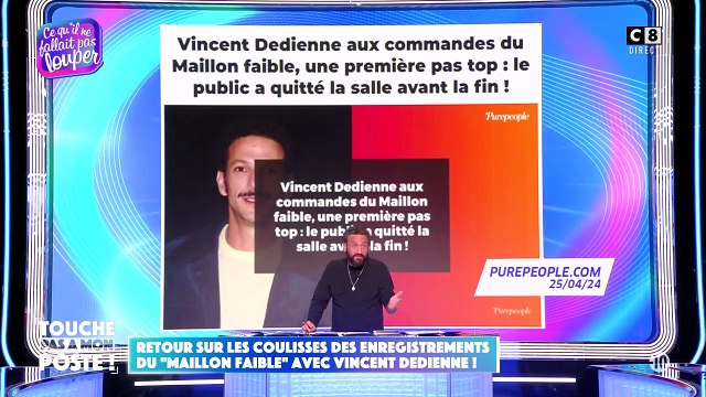 Cyril Hanouna commente, dans Touche pas à mon poste , les audiences de la première quotidienne de Secret Story