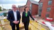 Rachel Reeves was visiting a WHG buidling developmemt in Walsall along with her Mayoral Candidate colleague.