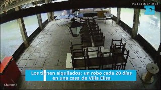 Los tienen alquilados: un robo cada 20 días en una casa de Villa Elisa