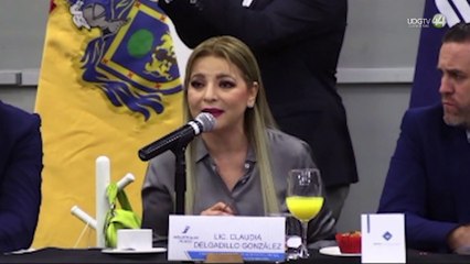 Ante representantes del sector industrial, Claudia Delgadillo se compromete a brindar seguridad