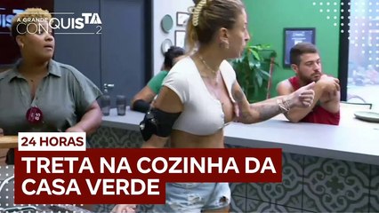 Climão na Casa Verde: Bifão e Carolina discutem durante preparo do almoço  | A Grande Conquista