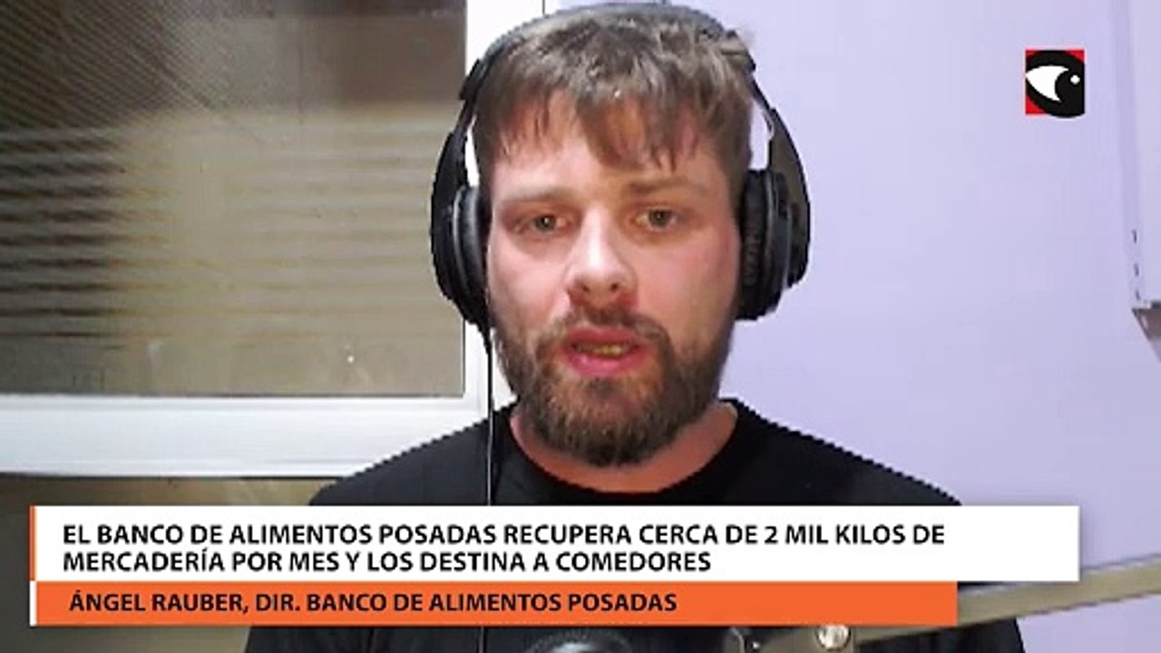 El banco de alimentos posadas recupera cerca de 2 mil kilos de mercadería por mes y los destina a comedores