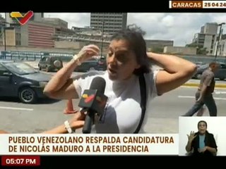 Caraqueños expresan su rotundo apoyo al candidato del pueblo Nicolás Maduro