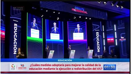 Leonel Fernández en debate presidencial
