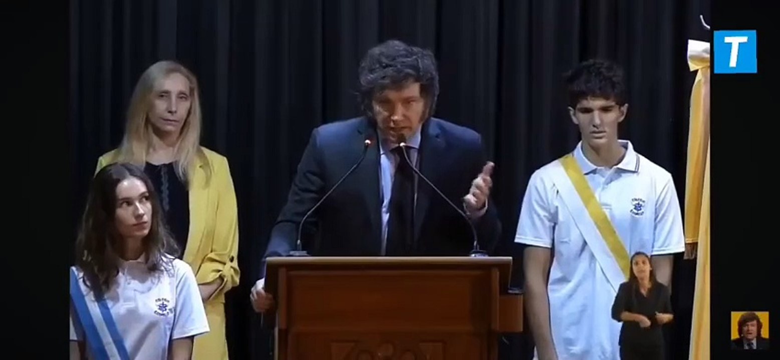 Un alumno se desmayó mientras Milei exponía en el colegio Cardenal Copello