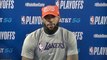 LeBron James On The Message On The Lakers' Hats