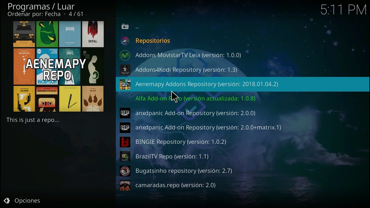 KODI 2024: ADDONS ALFA:  VER SERIES Y PELICULAS EN ESPAÑOL LATINO