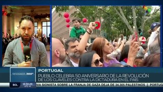 50 aniversario de la revolución de los claveles se celebra en Portugal