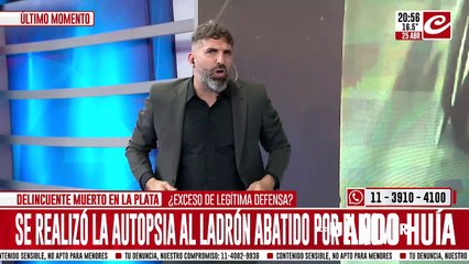 Ladrón muerto en La Plata: la autopsia determinó que le dieron tres tiros por la espalda