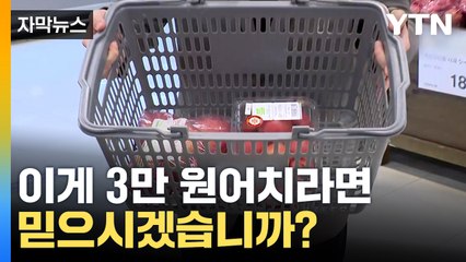 [자막뉴스] "물가 이게 맞아?"...3만 원어치 장 봤더니 '충격' / YTN