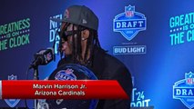 Marvin Harrison Jr.’s reaction after being drafted by Cardinals