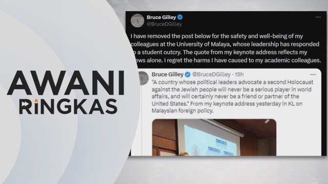 AWANI Ringkas: Kedutaan AS sangkal dakwaan Prof Gilley