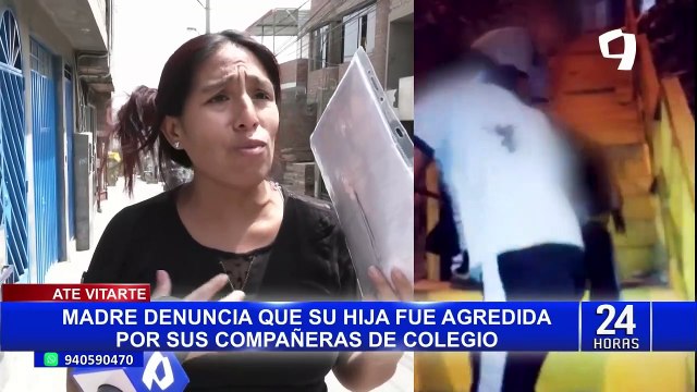 ¡Increíble! Madre denuncia que su hija fue agredida dentro de un colegio de Ate