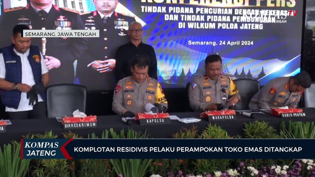 Komplotan Residivis Pelaku Perampokan Toko Emas Ditangkap Polisi