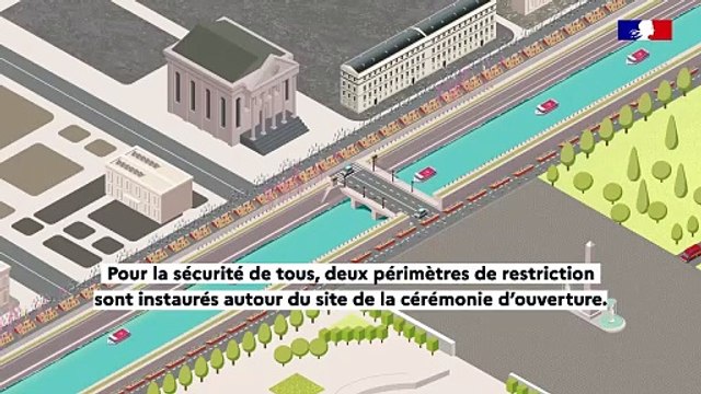 Jeux Olympiques 2024 : Découvrez en vidéo les 4 périmètres qui vont être mis en place dans la capitale et leurs conséquences pour vous et pour la circulation