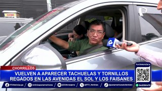 Chorrillos: piden mayor vigilancia en Av. Los Faisanes tras colocación de tachuelas y tornillos