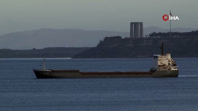 Çanakkale Boğazı’nda makine dairesinde yangın çıkan gemi Karanlık Liman'a demirletildi
