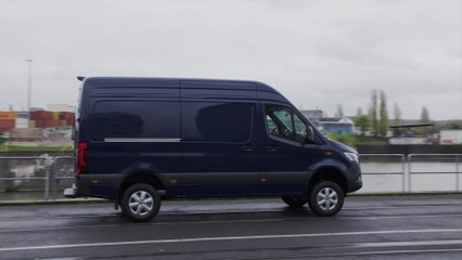 Mercedes-Benz Sprinter 4x4 in Steel blue Driving Video
