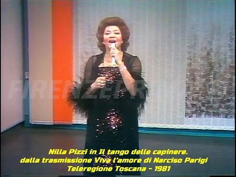 Viva l'amore di Narciso Parigi. Nilla Pizzi in Il tango delle capinere. (censurato) Teleregione 1981