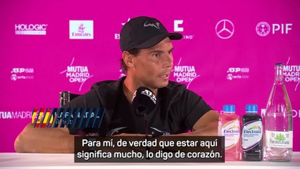 Nadal: "Hace tres semanas no sabía si volvería a jugar"