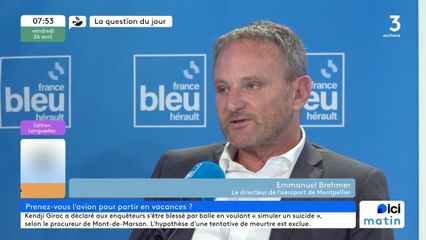 Emmanuel Brehmer, président du directoire de l'aéroport Montpellier-Méditerranée