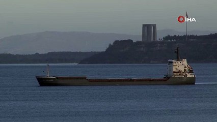 Çanakkale Boğazı’nda 'AK DISCOVERY' isimli kuru yük gemisinde yangın