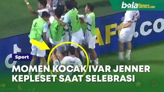 Momen Kocak Ivar Jenner Kepleset saat Rayakan Timnas Indonesia U-23, Gara-gara Cekeran