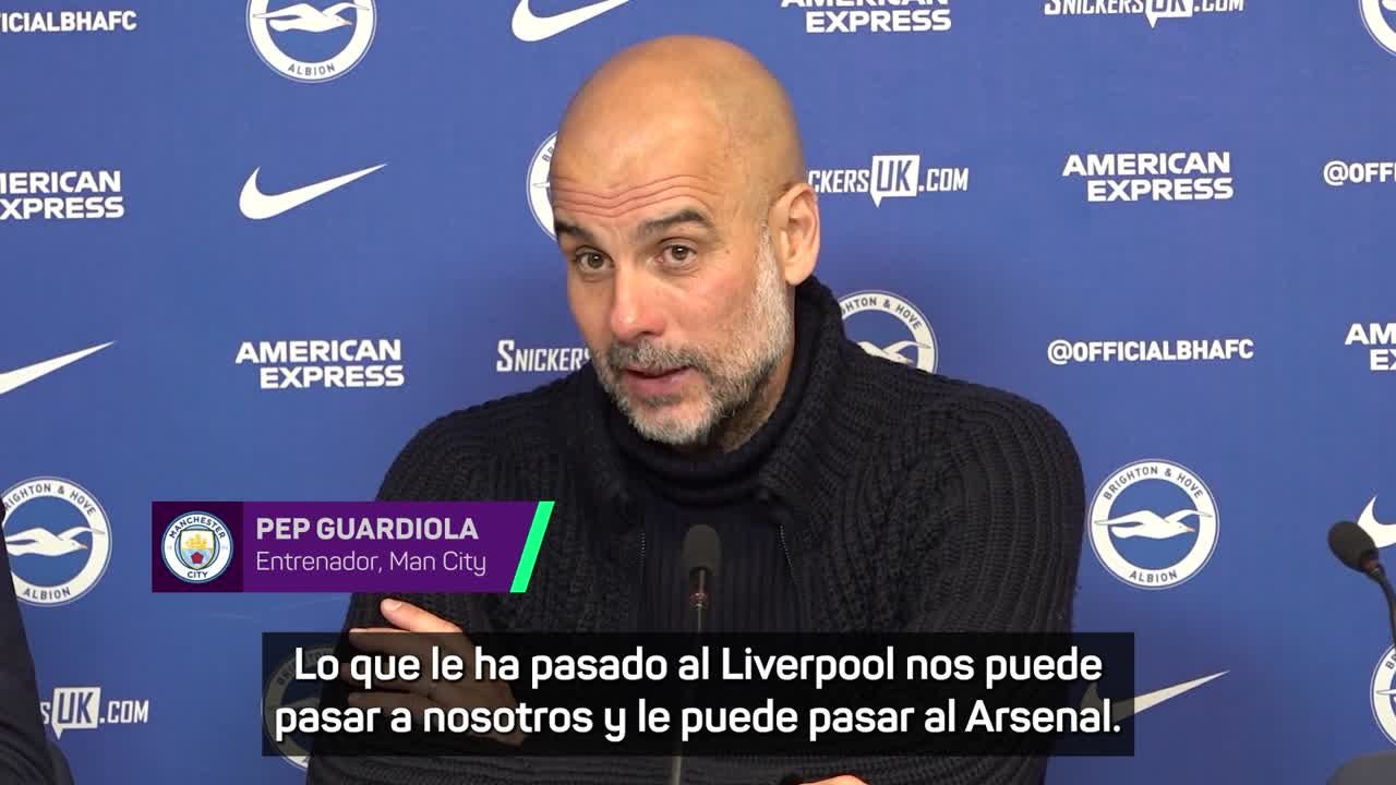 Guardiola: "Lo que le ha pasado al Liverpool nos puede pasar a nosotros"