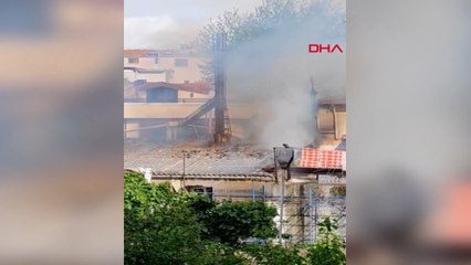 Maltepe'de tarihi Yalı Hamamı'nda yangın