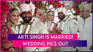 Arti Singh Ties The Knot With Beau Dipak Chauhan In Dreamy Wedding; Govinda Attends The Ceremony