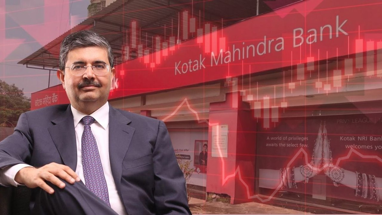 RBI के एक्शन से कोटक मह‍िंद्रा बैंक के शेयर धड़ाम,उदय कोटक की दौलत $1.3 बिलियन घटी