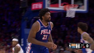 Embiid scores 50 to secure 76ers' first win of playoff series