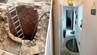 Couple renovating cottage discover 200-year-old well underneath hallway
