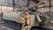 ビデオ：ウクライナで目撃された珍しいロシア製装甲車