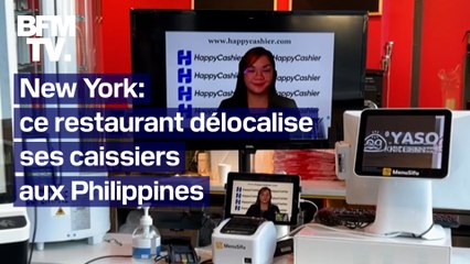 Download Video: Ce restaurant new-yorkais délocalise ses caissiers aux Philippines, payés cinq fois moins cher