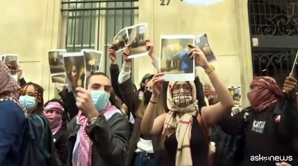 Anche a Sciences Po a Parigi continuano le proteste filopalestinesi