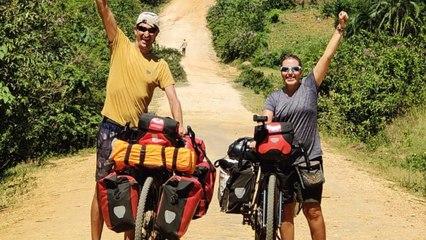 Recorriendo continentes en bicicleta